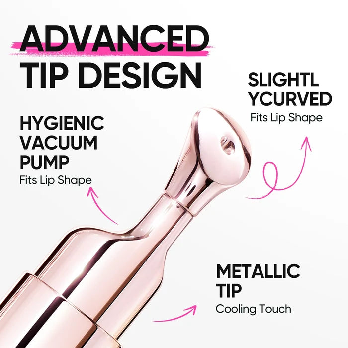 Advanced tip design - hygienic vacuum pump, slightly curved, metallic cooling tip